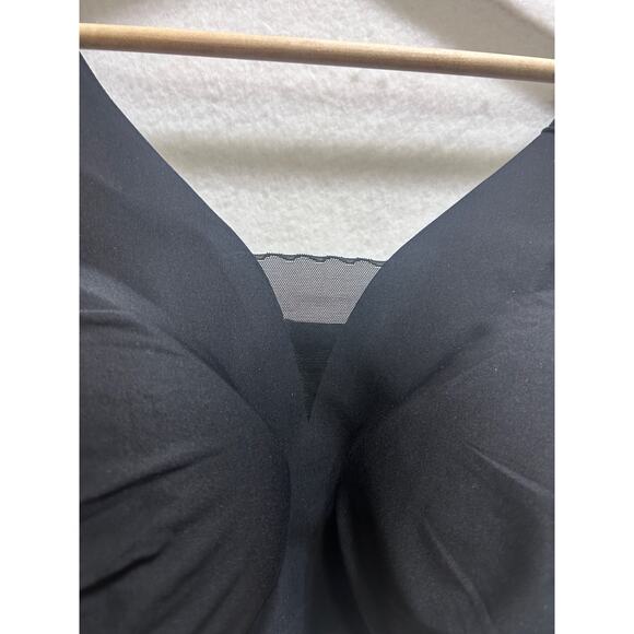 Knix Shadow Mesh T-Shirt Pad Bra XXL++ Blk Smooth Stretchy Fabric Wireless New - Picture 2 of 7